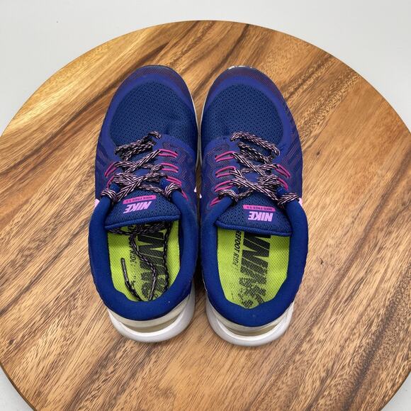 Nike Free 5.0 Shoes Womens Size 7.5 Blue Running Comfort Walking Gym Sneakers - Picture 5 of 8